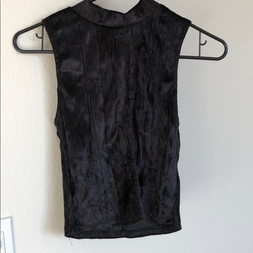 High neck crop top
